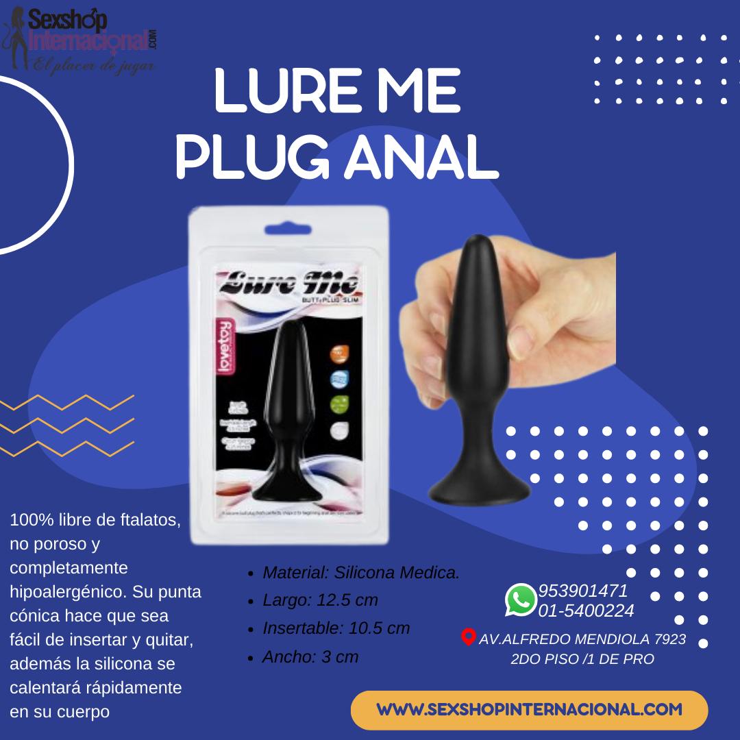 LURE ME Silicone Anal Plug